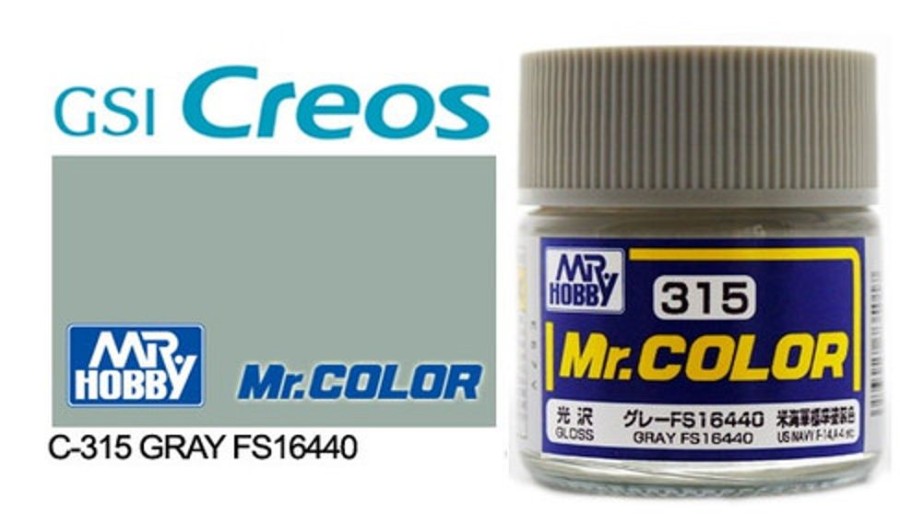 Mr. Hobby Paint | Accessories Mr Hobby Gunze - C315 Mr Color Gloss Grey Fs16440