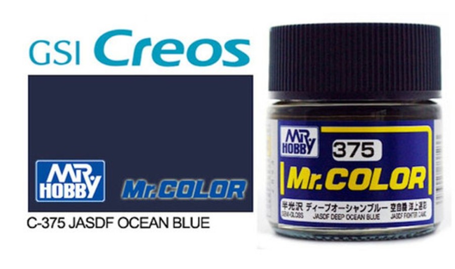 Mr. Hobby Paint | Accessories Mr Hobby Gunze - C375 Mr Color Deep Ocean Blue