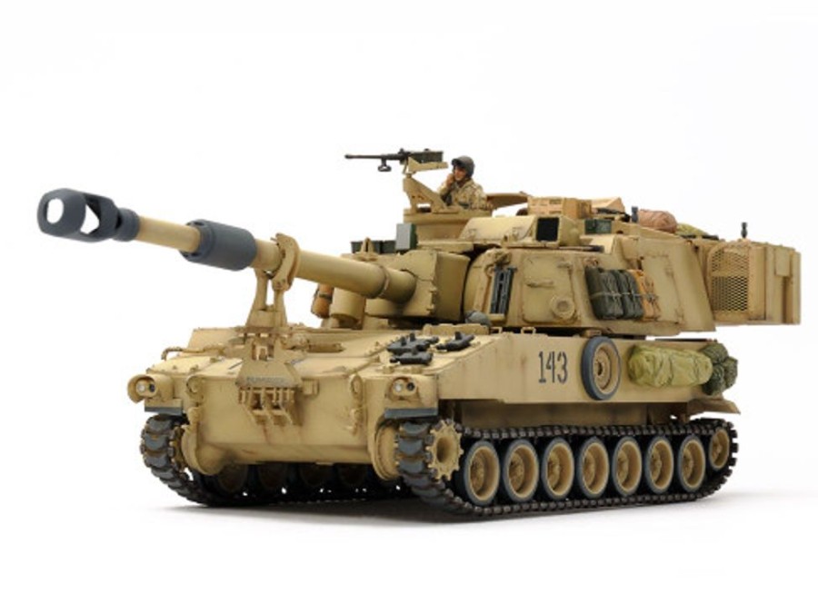 Military | Model & Die-Cast Tamiya Tamiya - 1/35 U.S. Self-Propelled Howitzer M109A6 Paladin (Iraq War) Plastic Model Kit [37026]