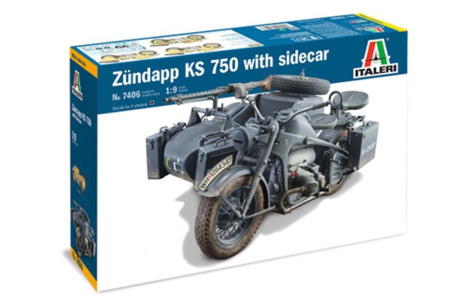 Other | Accessories Italeri Italeri 7406 - 1/9 Zundapp Ks 750 With Sidecar