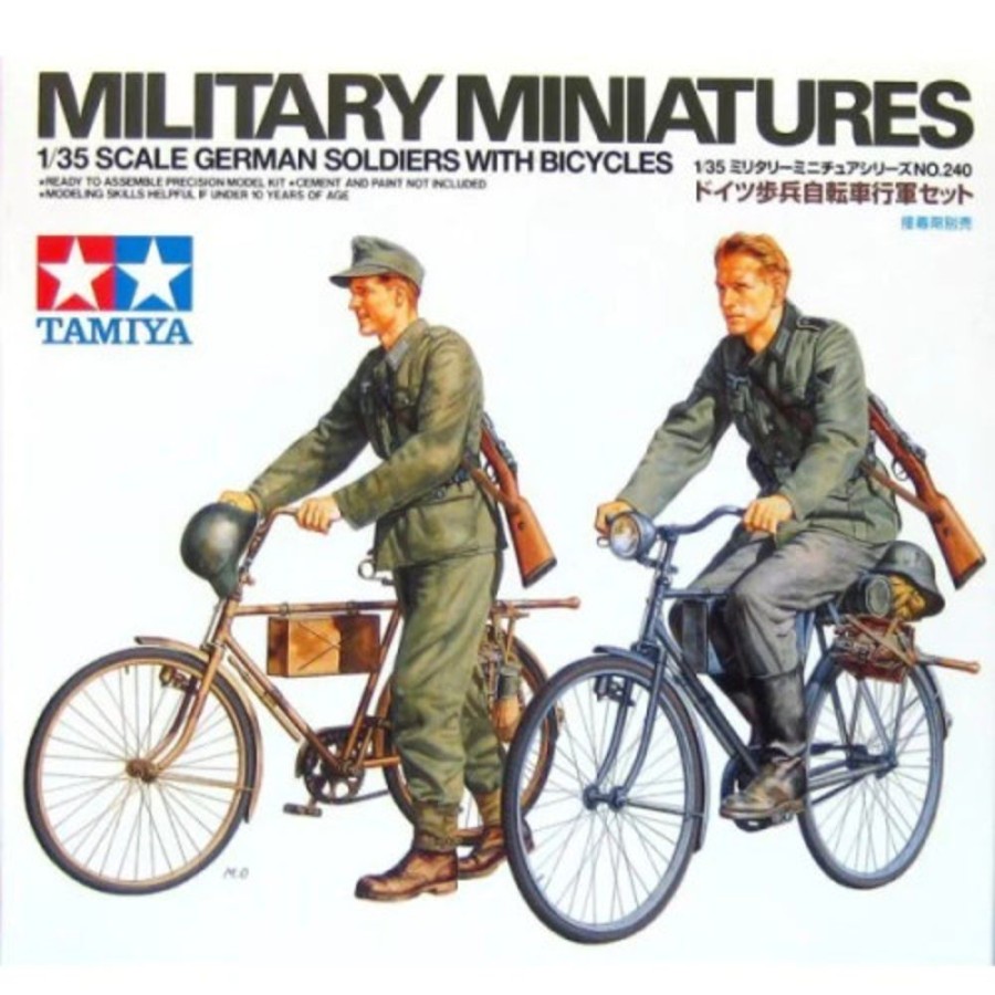 Military | Model & Die-Cast Tamiya Tamiya 35240 1/35 German Soldiers With Bicycles