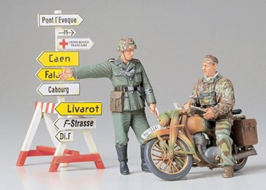 Military | Model & Die-Cast Tamiya Tamiya- 1/35 German Motorcycle Orderly Set Wwii [35241]