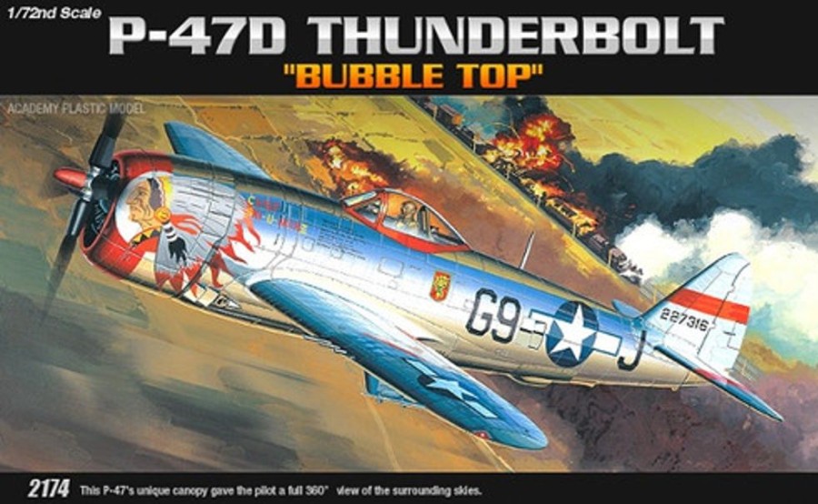 Aircraft | Model & Die-Cast Academy Academy 1/72 Republic P-47D Thunderbolt Plastic Model Kit [12491]