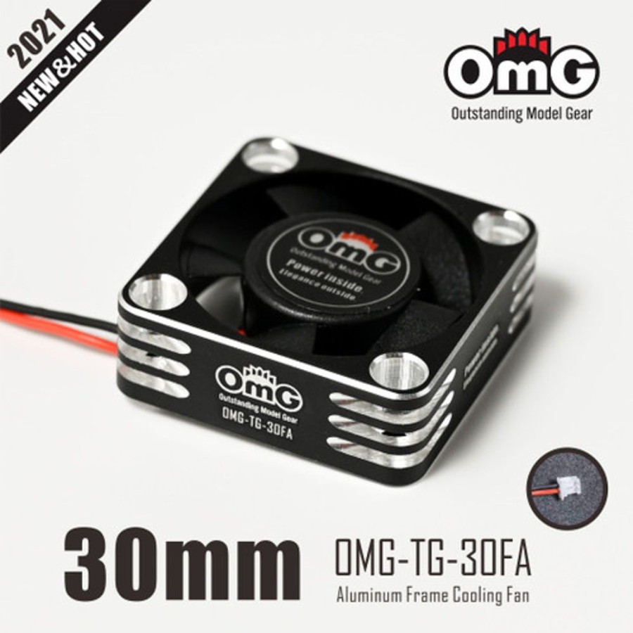 Electronics OMG Omg Aluminium Frame Cooling Fan For Esc 30X30X10Mm