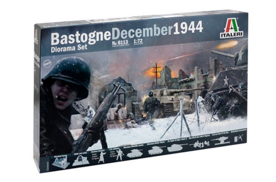 Military | Model & Die-Cast Italeri Italeri 6113 - 1/72 Bastogne December 1944 Diorama Set