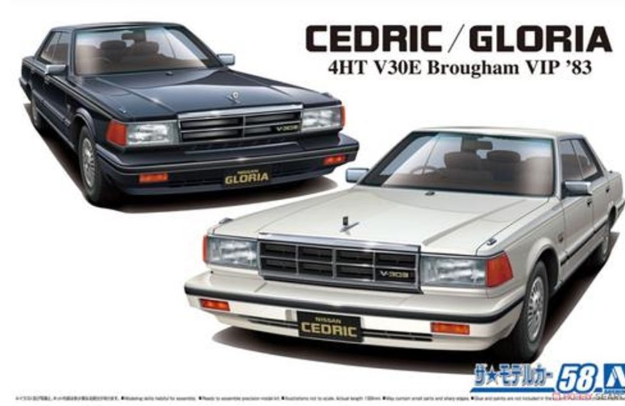 Cars | Model & Die-Cast Aoshima Aoshima - 1/24 Nissan Y30 Cedric/Gloria 4Ht V30E Brougham Vip `83