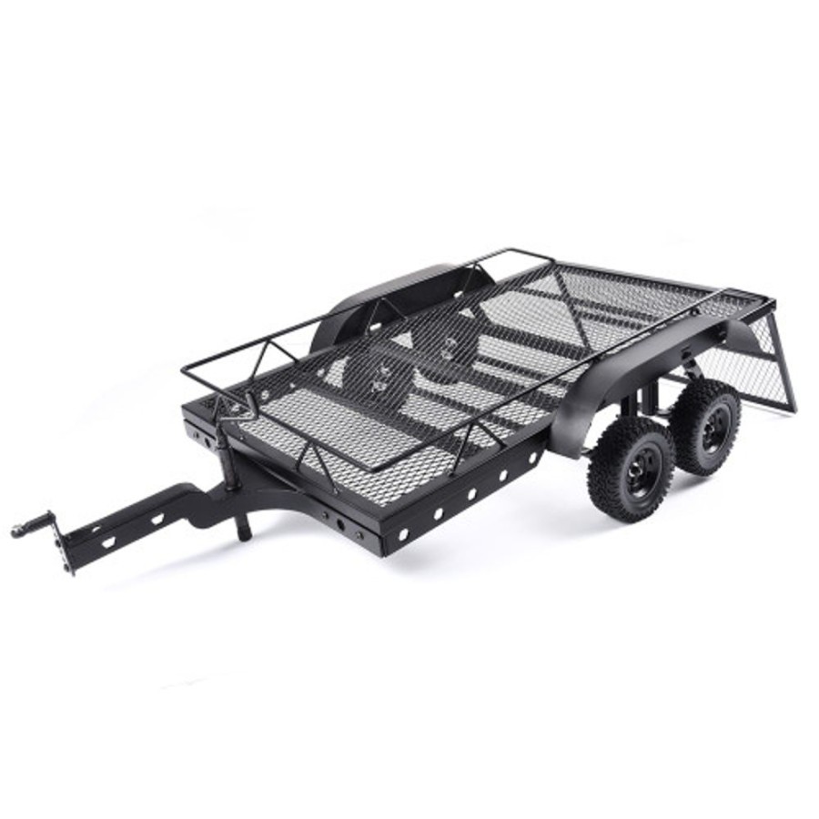 Crawler Accessories | Parts Hobby Station Hobbystation - Double Axle Car Trailer For 1/10Th Rc Cars (450X260Mm Bed Size)