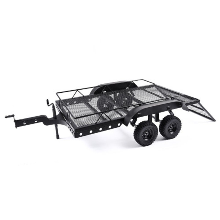 Crawler Accessories | Parts Hobby Station Hobbystation - Double Axle Car Trailer For 1/10Th Rc Cars (450X260Mm Bed Size)