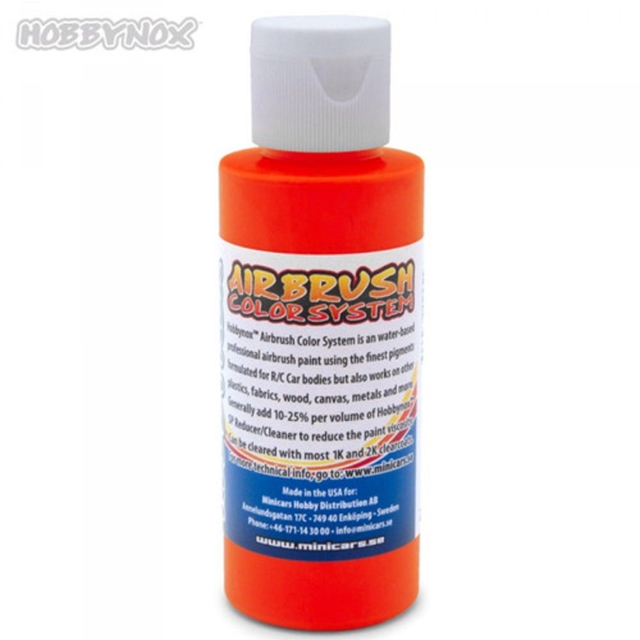 Hobbynox Paint | Accessories Hobbynox Hobbynox - Airbrush Color Neon Orange 60Ml