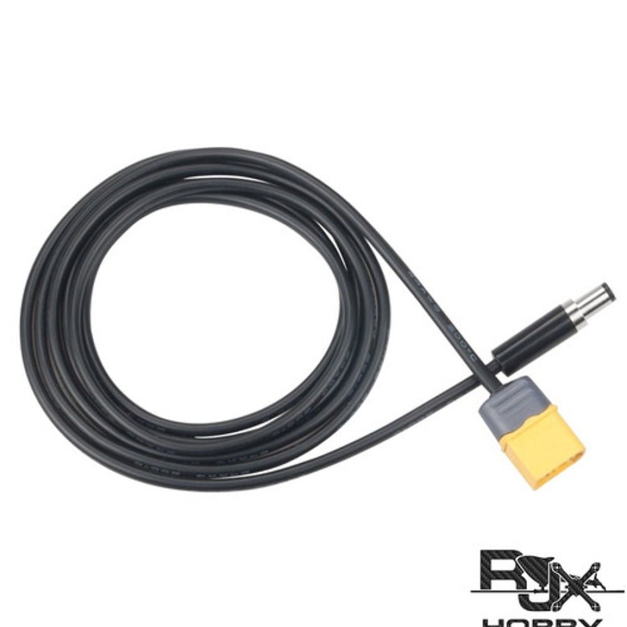 Cables | Accessories RJX Rjx Hobby Xt60 Male Bullet Connector To Male Dc 5.5Mm X 2.5Mm Rubber Power Cable