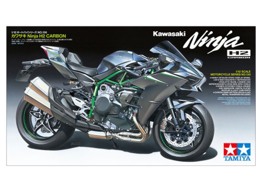 Bikes | Model & Die-Cast Tamiya Tamiya 1/12 - Kawasaki Ninja H2 Carbon [14136]