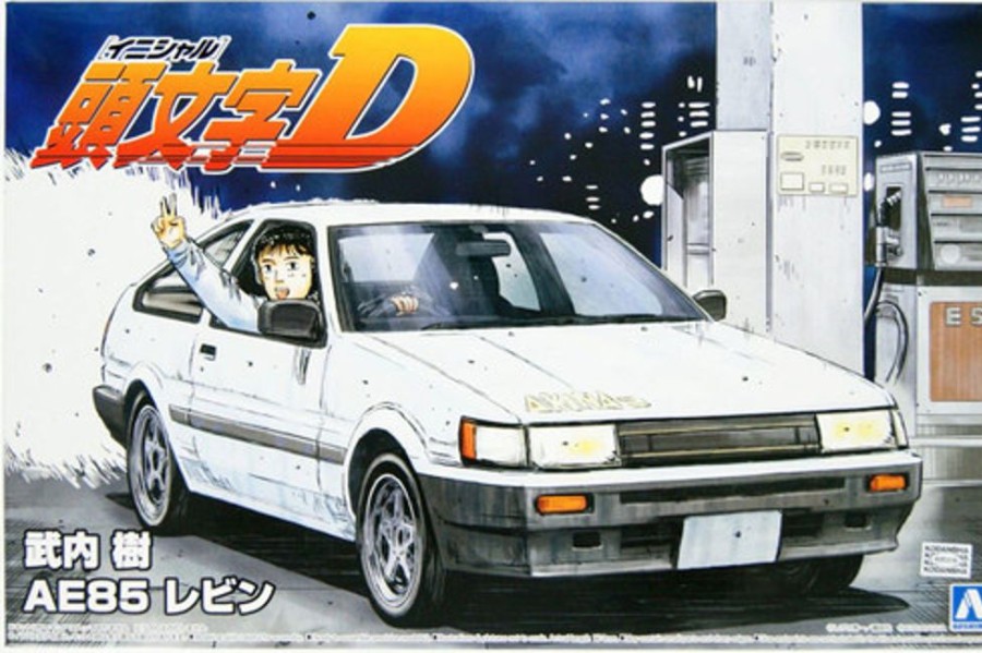 Cars | Model & Die-Cast Aoshima Aoshima Initial D Itsuki Takeuchi Ae85 Levin 1/24 Scale Kit