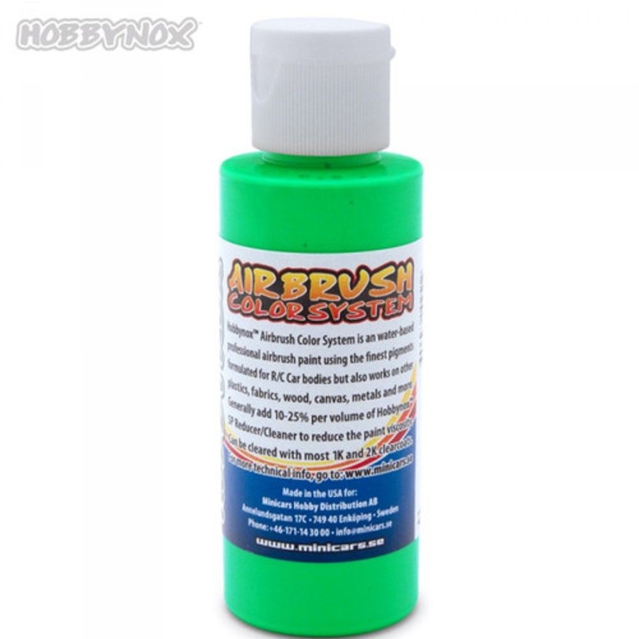 Hobbynox Paint | Accessories Hobbynox Hobbynox - Airbrush Color Neon Green 60Ml