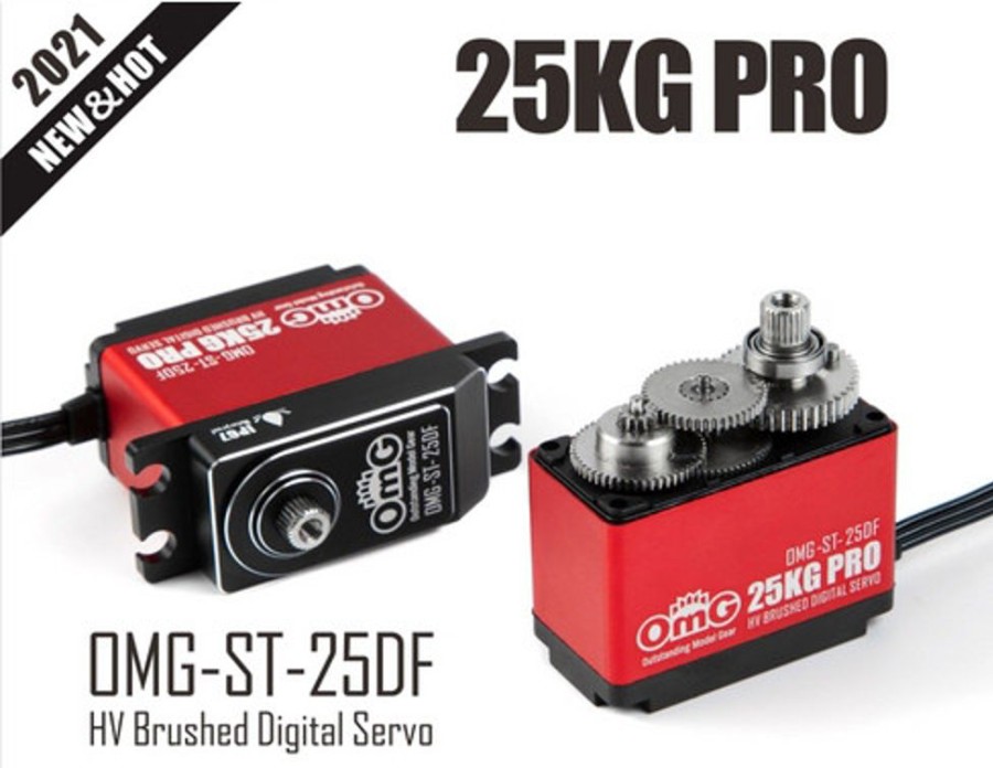 Omg Servos | Electronics OMG Omg 25Kg Pro Waterproof Metal Gear Hv Brushed Digital Servo