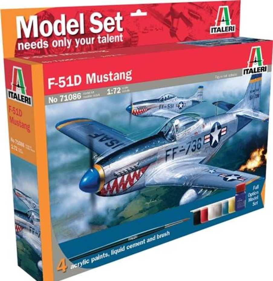 Aircraft | Model & Die-Cast Italeri Italeri - 1/72 F-51D Mustang Plastic Model Kit [1-71086]