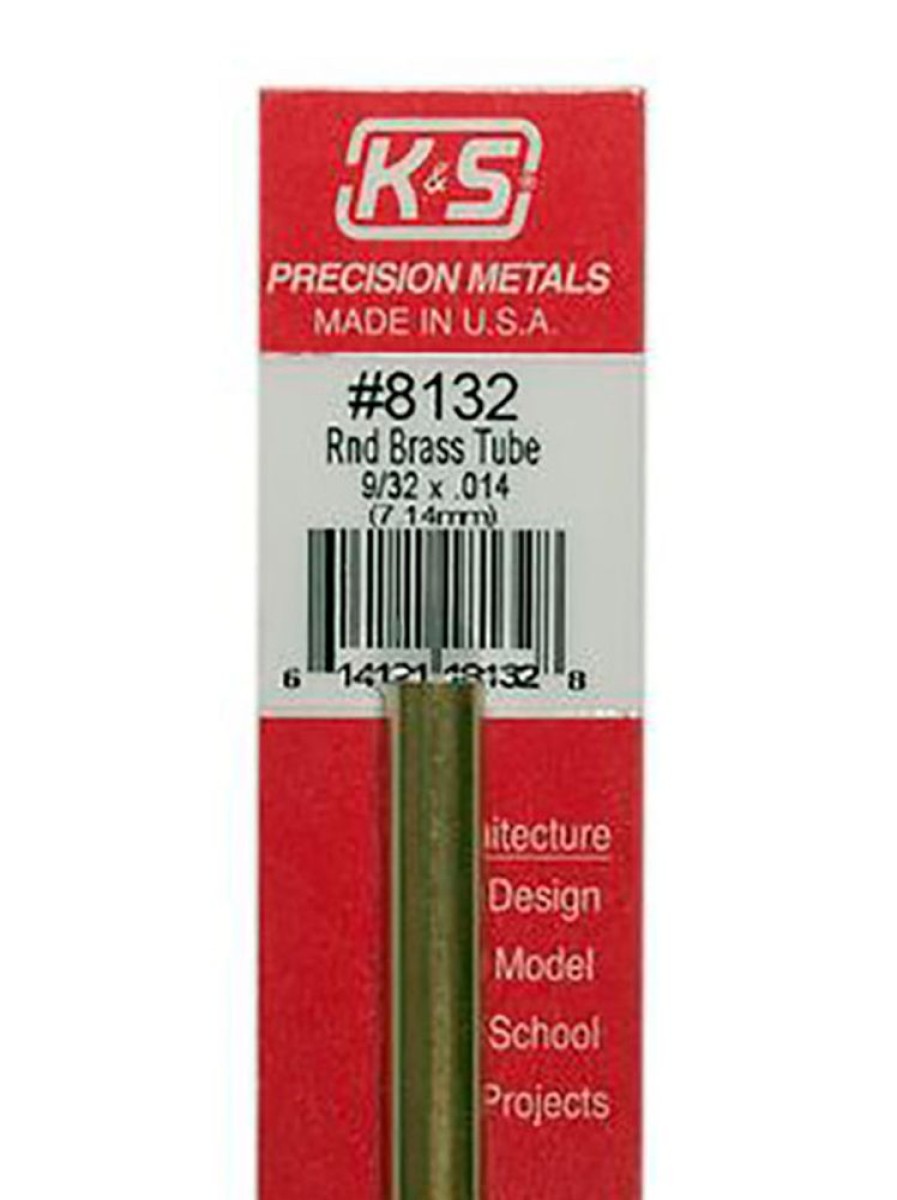 Brass | Accessories K&S K&S Brass Round Tube 9/32" X 12" #8132