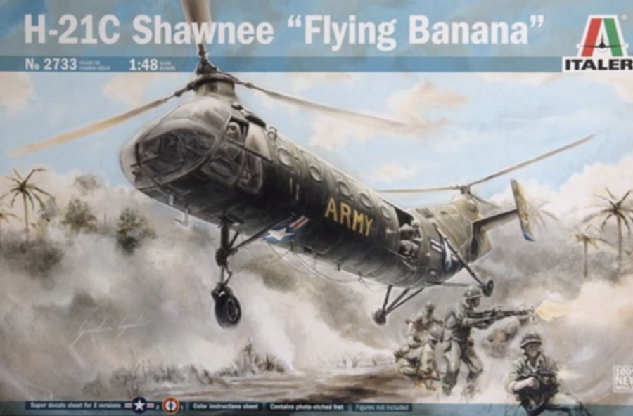 Aircraft | Model & Die-Cast Italeri Italeri - 1/48 H-21C Shawneeflying Banana Plastic Model Kit [1-2733]