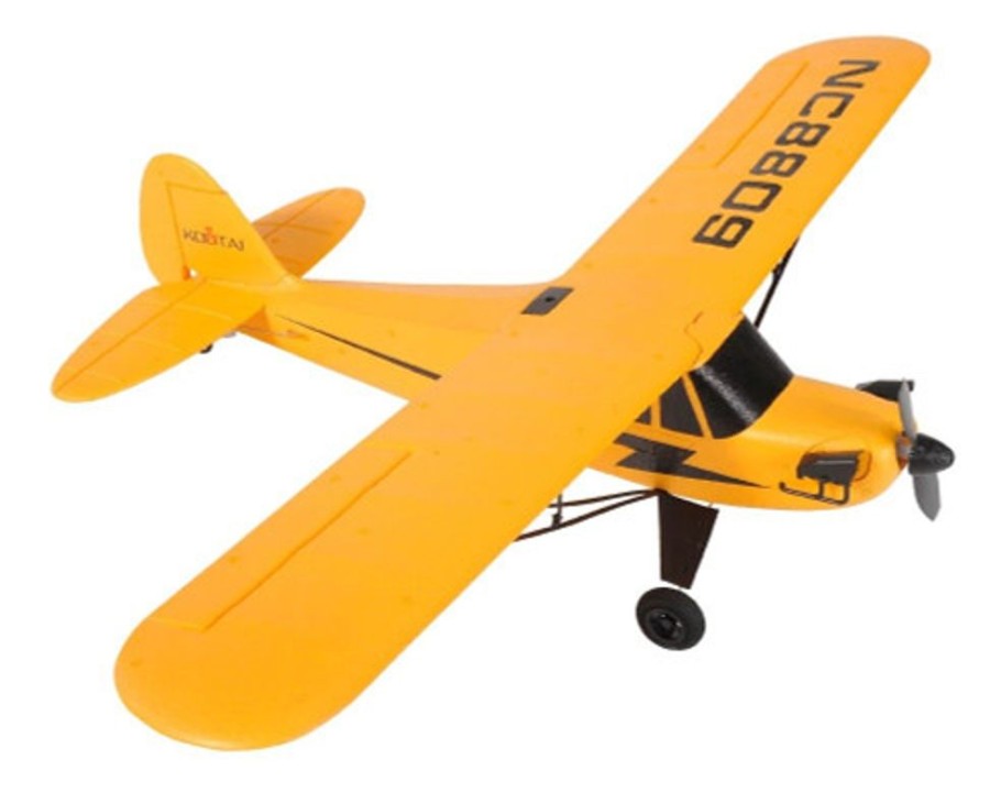 Planes KOOTAI Kootai A505 J3-Cub 505Mm Wingspan 2.4Ghz 3Ch 6-Axis Gyro 3D/6G Switchable Epp Rc Airplane - Rtf