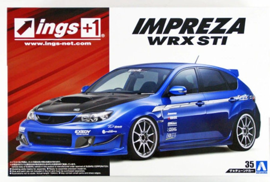 Cars | Model & Die-Cast Aoshima Aoshima - 1/24 The Tuned Car No.35 Ings Grb Imprezza Wrx Sti '07