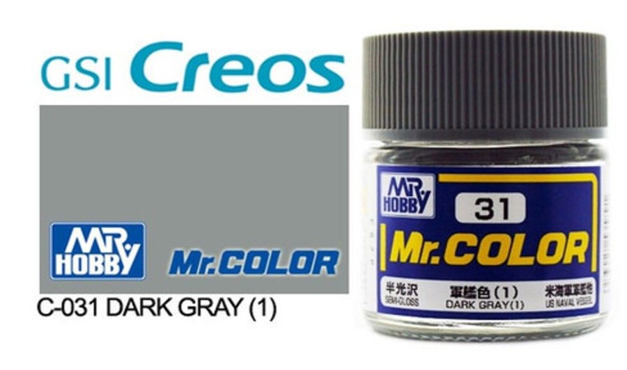 Mr. Hobby Paint | Accessories Mr Hobby Gunze - C031 Mr Color Semi Gloss Dark Grey 1