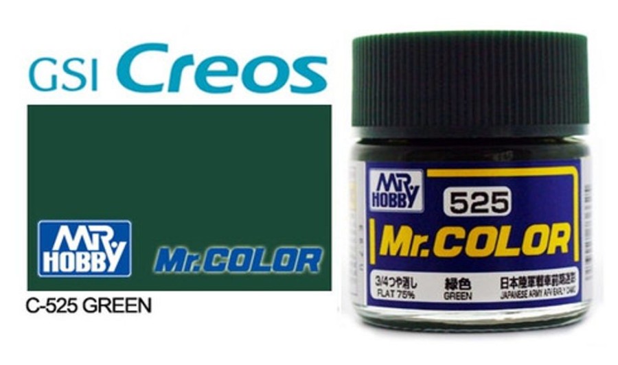 Mr. Hobby Paint | Accessories Mr Hobby Gunze - C525 Mr Color Green