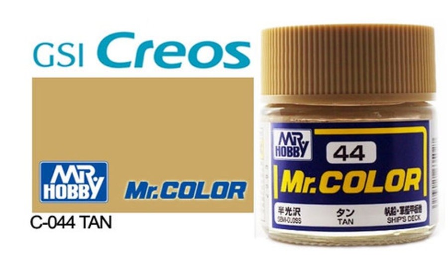 Mr. Hobby Paint | Accessories Mr Hobby Gunze - C044 Mr Color Semi Gloss Tan