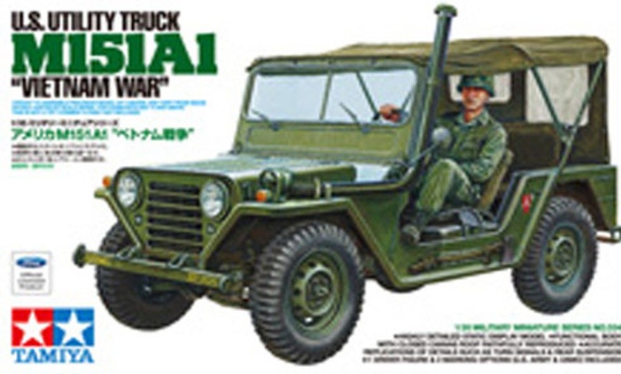 Military | Model & Die-Cast Tamiya Tamiya - 1/35 M151A1 Vietnam Plastic Model Kit [35334]