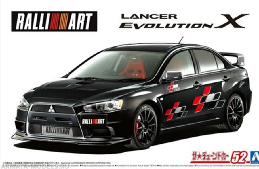 Cars | Model & Die-Cast Aoshima Aoshima 1:24 Mitsi. Lancer Evo X Ralliart