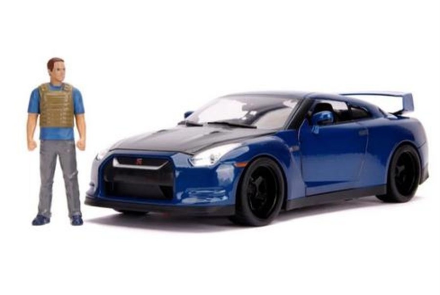 Model & Die-Cast JADA Jada - 1/18 Diecast Fast & Furious Brian`S 2009 Nissan Gt R (R35) W/Brian Figurine