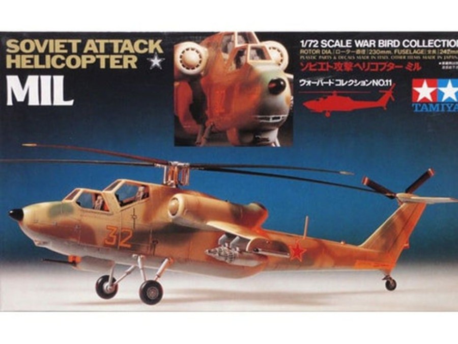 Aircraft | Model & Die-Cast Tamiya Tamiya - 1/72 Soviet Attack Helicopter Mil Plastic Model Kit [60711]