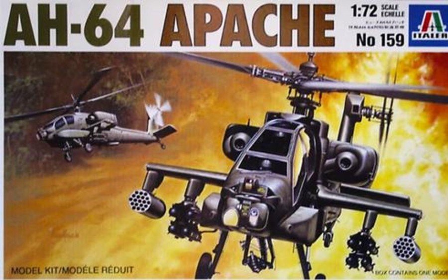 Aircraft | Model & Die-Cast Italeri Italeri - 1/72 Ah-64 Apache Helicopter Plastic Model Kit [1-159]