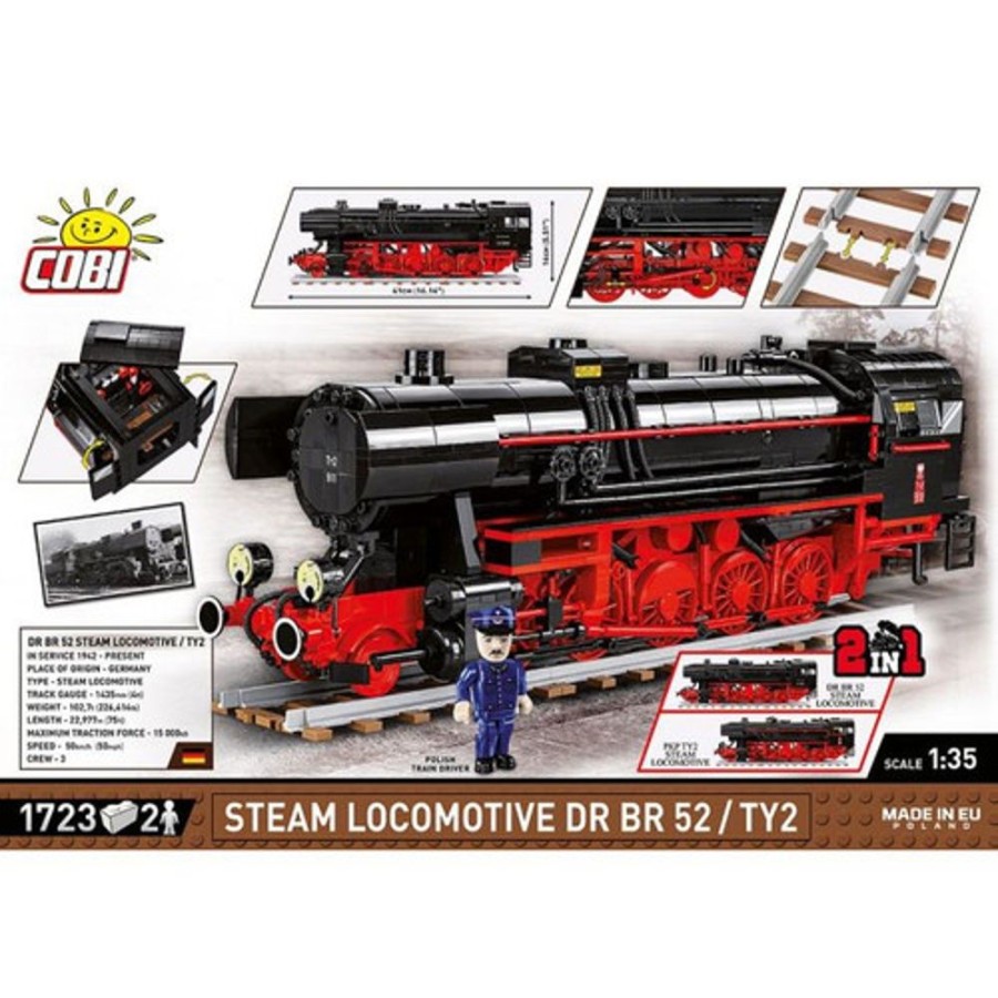 Model & Die-Cast Cobi Cobi-6283 | Trains /6283/ Steam Locomotive Dr Br 52Fty2 1723