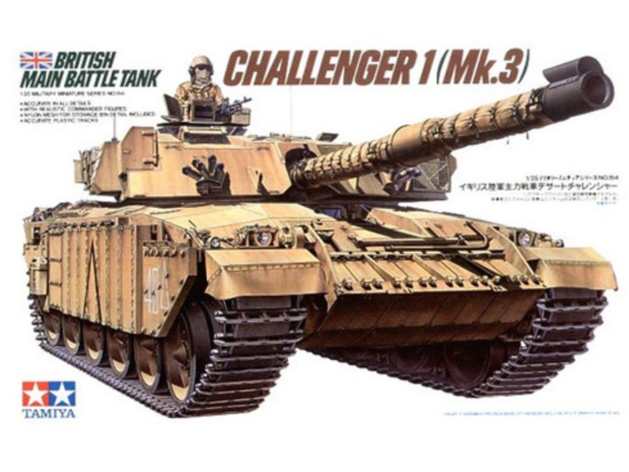 Military | Model & Die-Cast Tamiya Tamiya - 1/35 British Mbt Challenger 1 Mk3 Plastic Model Kit [35154]