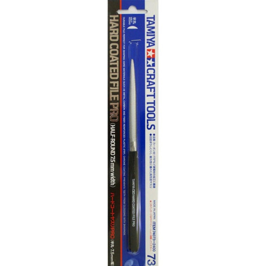 Craft Tools | Accessories Tamiya Tamiya - H.C. File Pro/Half-Round 7.5Mm [74073]