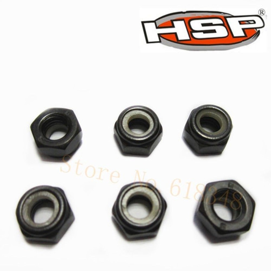 Car Parts By Brand | Parts HSP 50081 Hsp Nuts (M6) 6Pcs 1/5 Rc Model Gas Power Car Parts For 4Wd Baja Buggy Monster Truck 94050 94051 94053