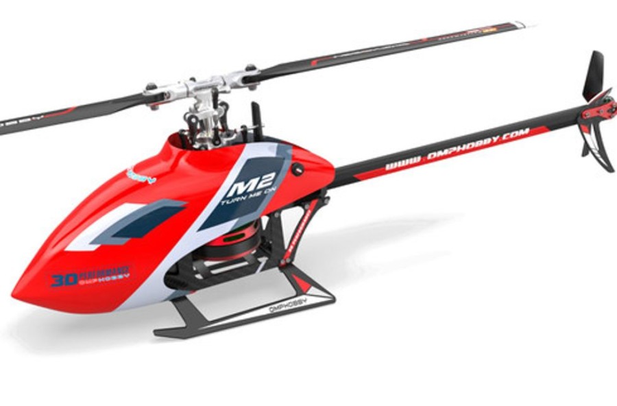 Drones/Helis OMP Hobby Omp Hobby M2 Evo Bnf Rc Helicopter (Red)