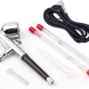 Paint Brushes, Airbrushes & Compressors | Accessories Feng Da Airbrush Gun Fengda Bd-130K With 0,2 - 0,3 And 0,5Mm Needle/Nozzle And Hose