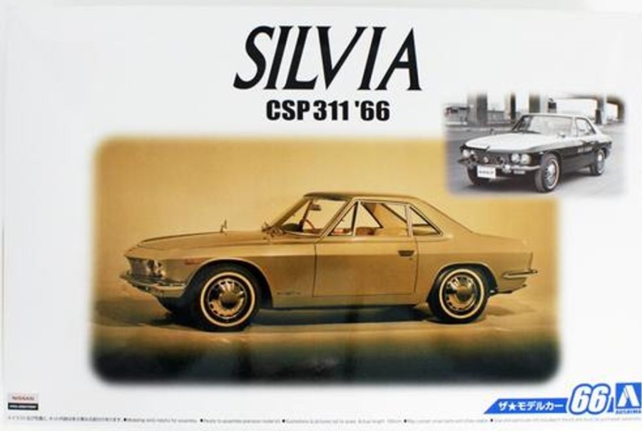 Cars | Model & Die-Cast Aoshima Aoshima - 1/24 The Model Car No.66 Nissan Csp311 Silvia '66