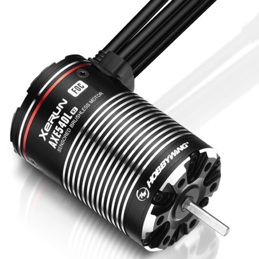 Surface | Electronics HobbyWing Hobbywing 30401253 Axe 540 Foc R2 Sensored Brushless Crawler Motor (1400Kv)