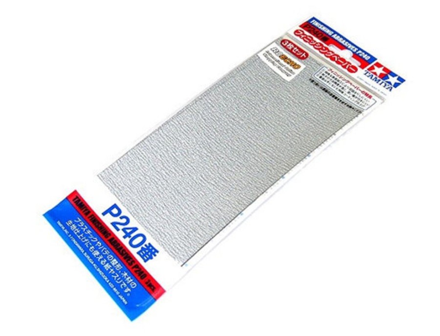 Tamiya Tools | Accessories Tamiya Tamiya - Finishing Abrasives P240 3Pcs [87093]