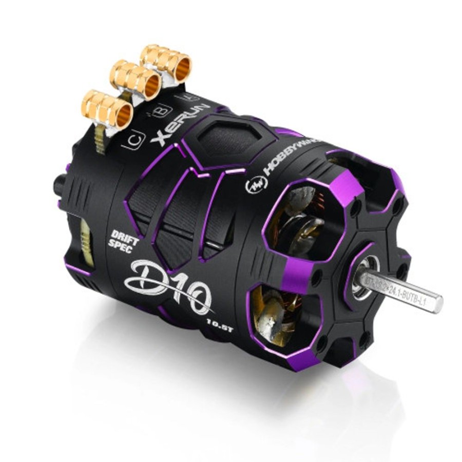 Surface | Electronics HobbyWing Hobbywing Xerun D10 10.5T Drift Spec Brushless Motor (Purple)