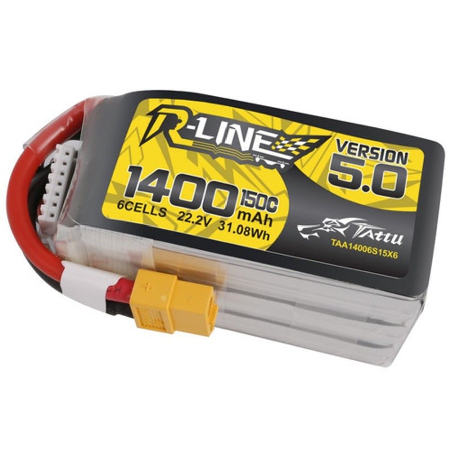 Lithium Polymer Batteries | Batt/Charger Gens Ace Gens Ace Lipo Tattu R-Line Fpv Serie - 6S 1400Mah 22,2V 6S1P (150C) Version 5.0