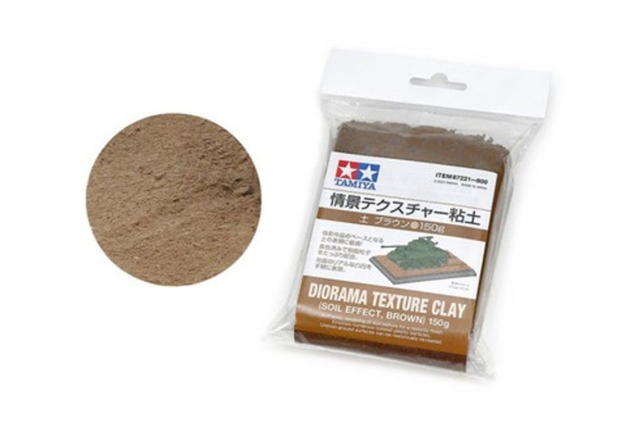 Tamiya Tools | Accessories Tamiya Tamiya 87221 Diorama Texture Clay - Soil Effect Brown - 150G Clay