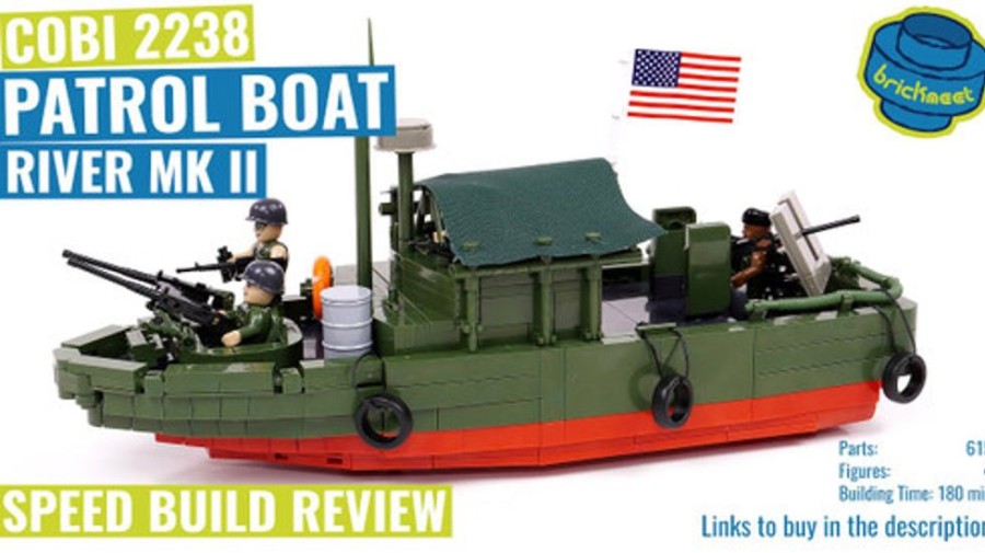 Model & Die-Cast Cobi Patrol Boat River 615 Pcs