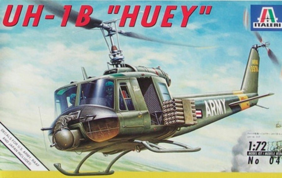 Aircraft | Model & Die-Cast Italeri Italeri - 1/72 Bell Uh-1B "Huey" Plastic Model Kit [1-040]