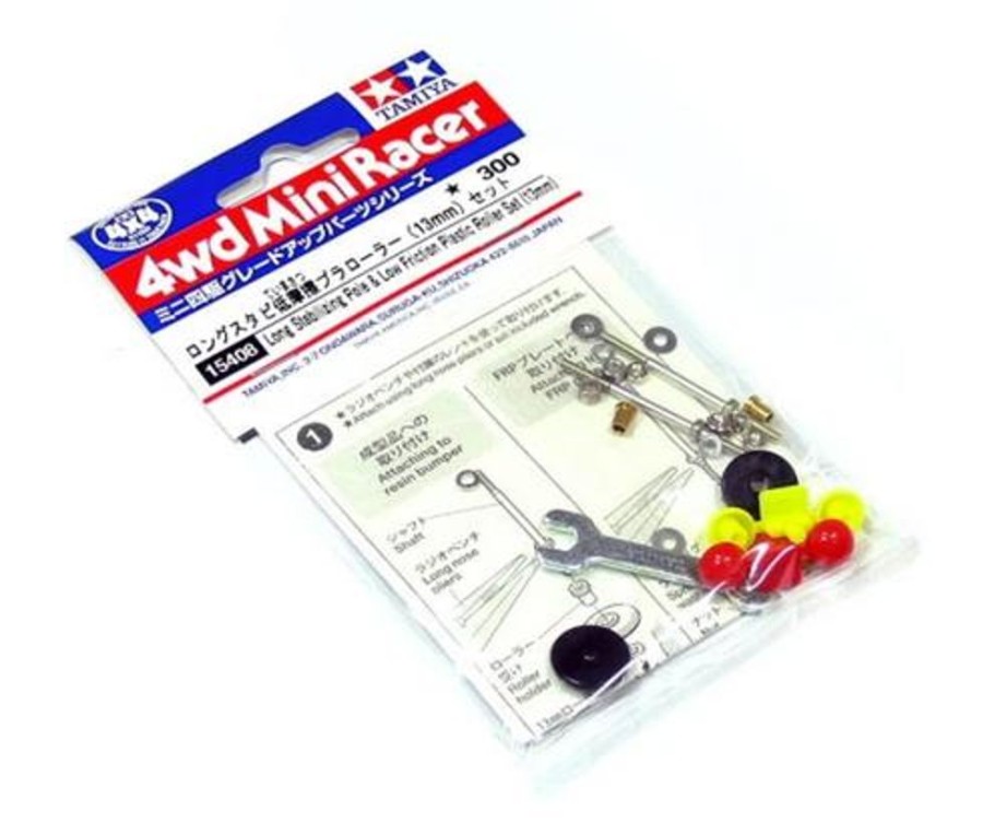 Parts Tamiya Tamiya - Jr Plastic Roller Set 13Mm- Long Low Friction [15408]