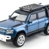 Cars/Tanks Pinecone Models Pinecone Forest 2402 Diecast Alloy Rc Range Rover Defender Rtr 1/24 2.4G 4Wd Rc Car With Led Lights - Blue