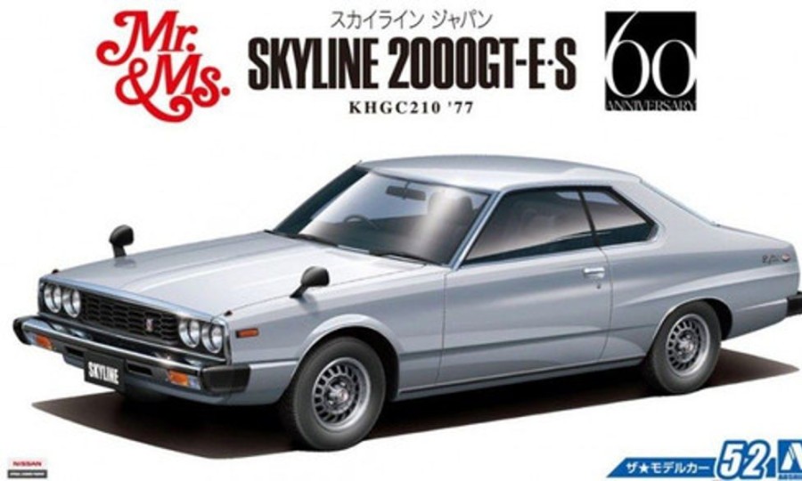 Cars | Model & Die-Cast Aoshima Aoshima - 1/24 The Model Car No.52 Nissan Khgc210 Skyline Ht2000Gt-Es '77