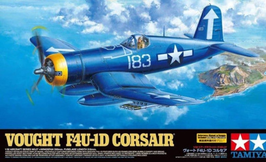 Aircraft | Model & Die-Cast Tamiya Tamiya - 1/32 Vought F4U-1D Corsair Plastic Model Kit [60327]