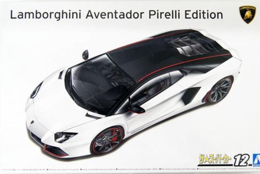 Cars | Model & Die-Cast Aoshima Aoshima - 1/24 `14 Lamborghini Aventador Pirelli Edition